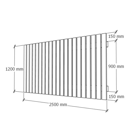Fence module 1.2x2.5m