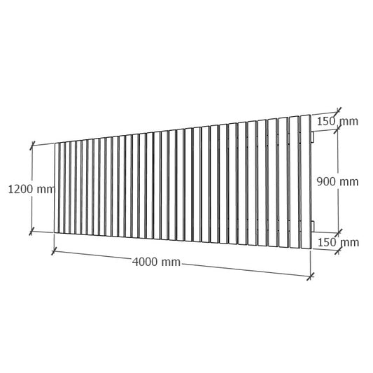 Fence module 1.2x4m