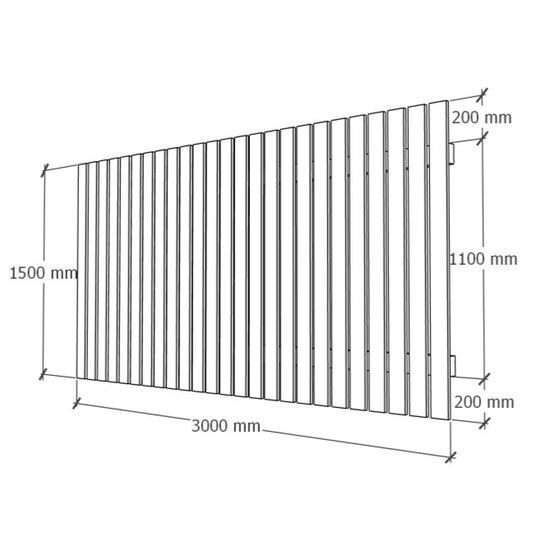 Fence module 1.5x3m