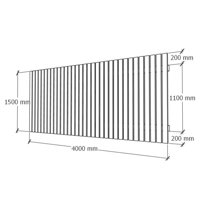 Fence module 1.5x4m