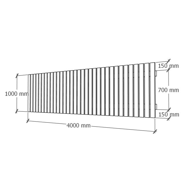 Aiamoodul 1x4m