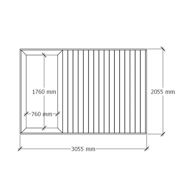 Planter deck 3x2m
