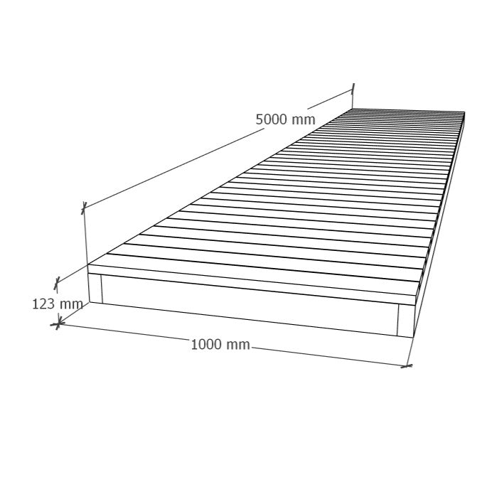 Terrassi käiguteemoodul 1x5m