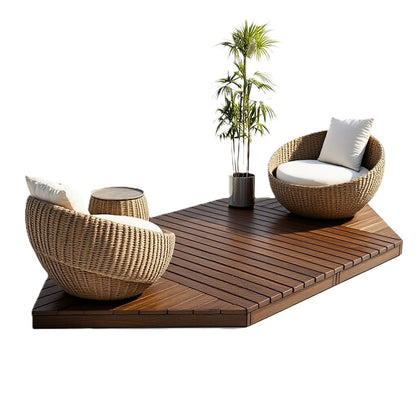 Custom-Shaped Deck 2x4m