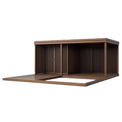 Varjualune panipaigaga ja liivakastiga terrassiga 5x6m