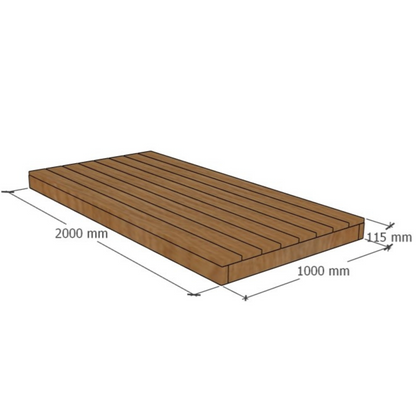 Terrassimoodul 1x2m