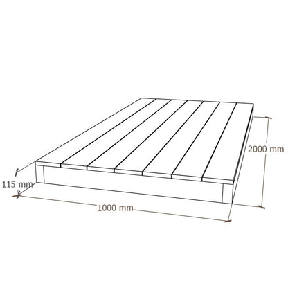Komposiit Terrassimoodul 1x2m