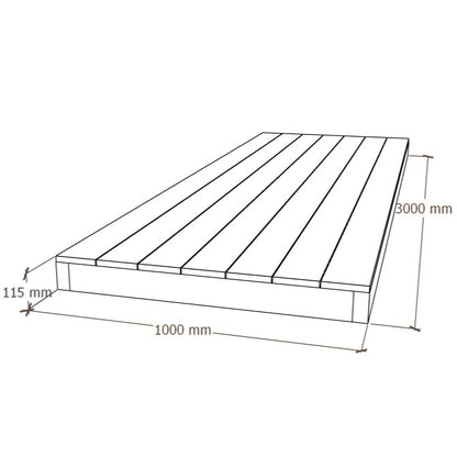 Komposiitti Terassielementti 1x3m