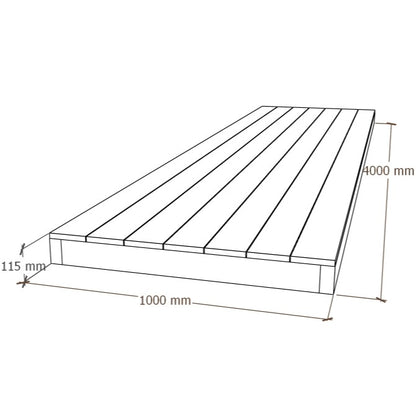 Composite Deck Module 1x4m