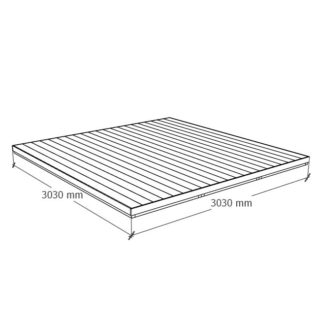 Komposiittiterassi 3x3m