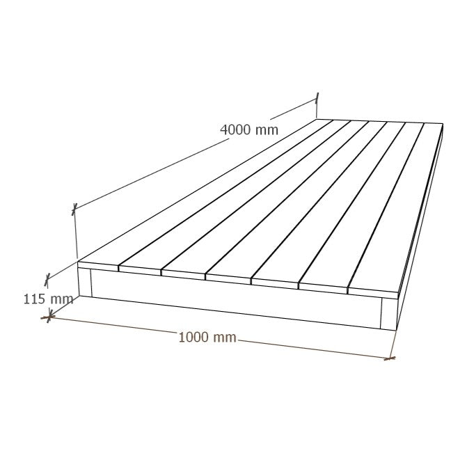 Komposiitti Terassielementti 1x4m