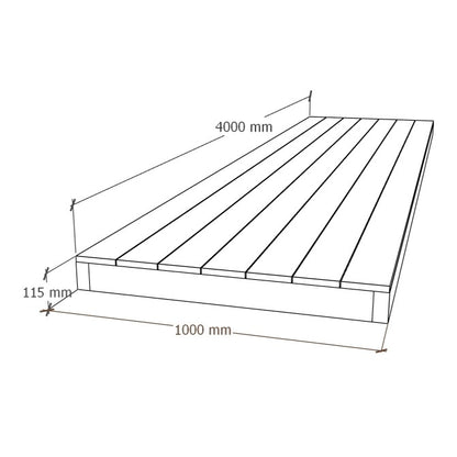Komposiitti Terassielementti 1x4m