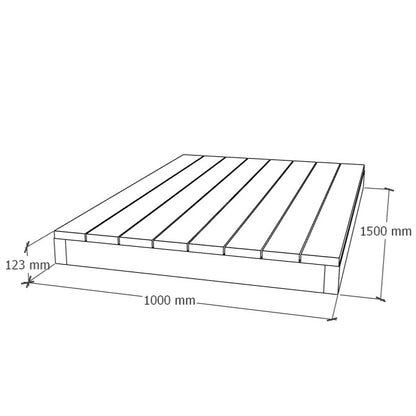 Terassielementti 1x1.5m