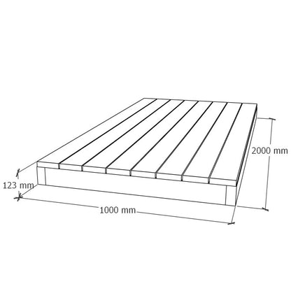 Terrassimoodul 1x2m