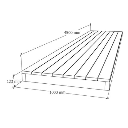 Terrassimoodul 1x4.5m