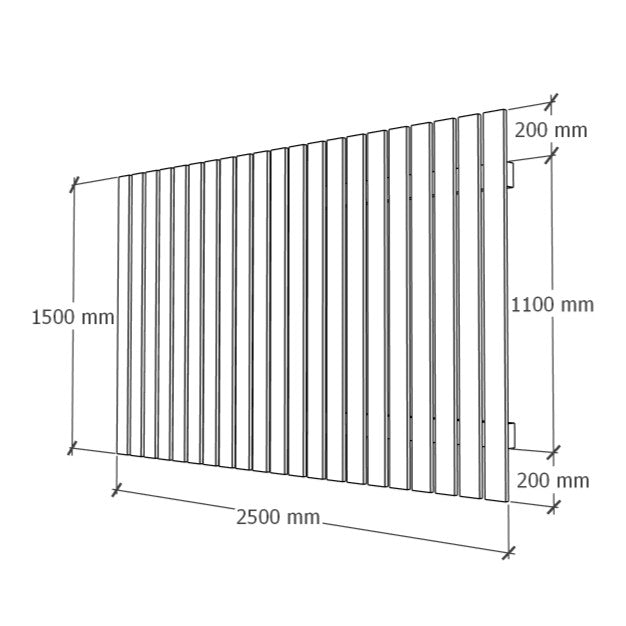 Fence module 1.5x2.5m