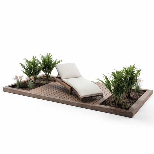 Planter deck 4x2m
