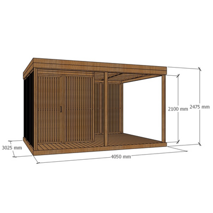 Varjualune panipaigaga 4x3m