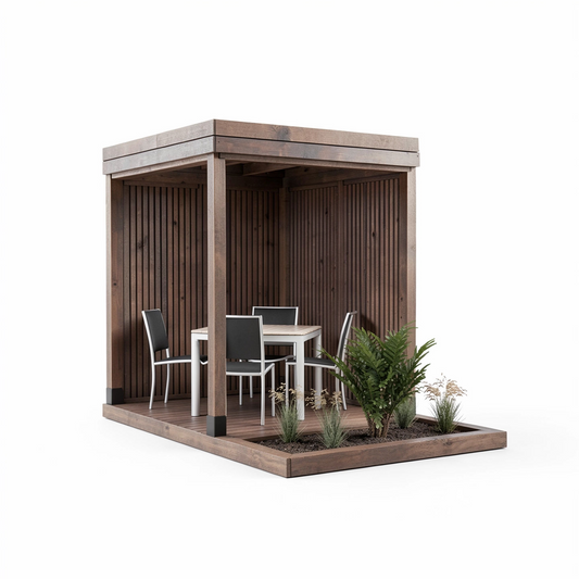 Sunroom with planter deck 3x2m