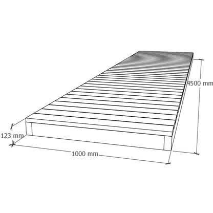 Terassin kävelytie-elementti 1x4.5m