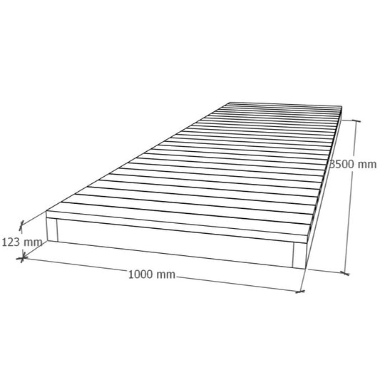 Terassin kävelytie elementti 1x3.5m