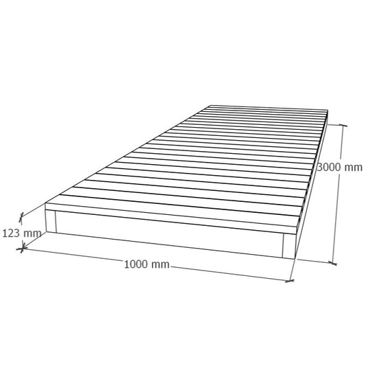 Terassin kävelytie elementti 1x3m