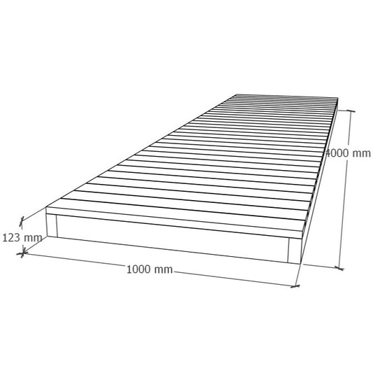 Terassin kävelytie elementti 1x4m